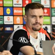 Darius Olaru la conferința de presă premergătoare duelului FCSB - Fenerbahce.  FOTO: Cristi Preda (GSP)