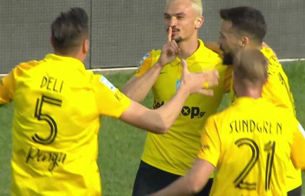 VIDEO Cristi Ganea, gol senzațional în Grecia! A „rupt plasa” cu un șut de la 25 de metri