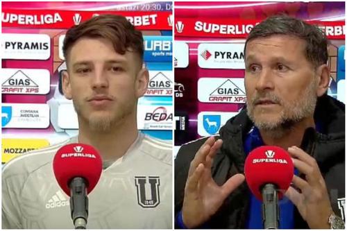 Dragoș Albu în stânga, Nicolo Napoli în dreapta