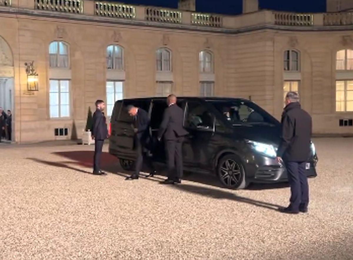 Kylian Mbappe la Palatul Elysee