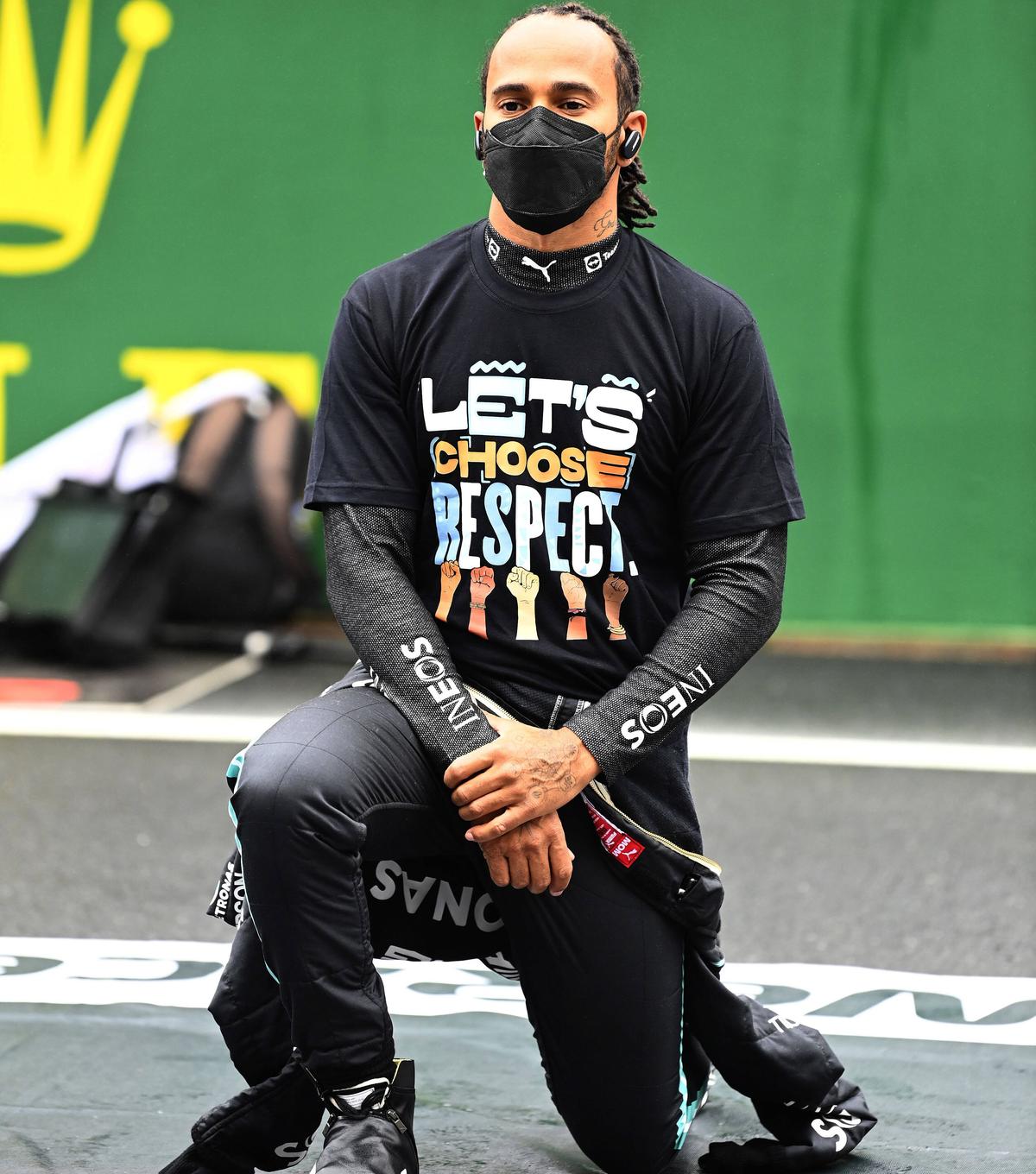 Lewis Hamilton și mesajele civice afișate de-a lungul timpului pe circuitele de Formula 1