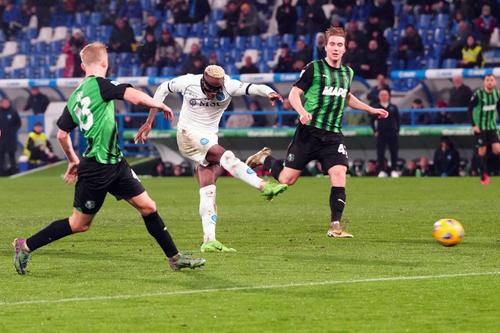 Victor Osimhen în Sassuolo – Napoli 1-6 / Foto: Imago Images