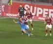 Robert Bădescu a pus mâinile pe adversar / FOTO: Captură TV @Orange Sport 1