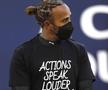 Lewis Hamilton și mesajele pe care le-a afișat de-a lungul timpului pe marile scene din Formula 1 / Sursă foto: Imago Images