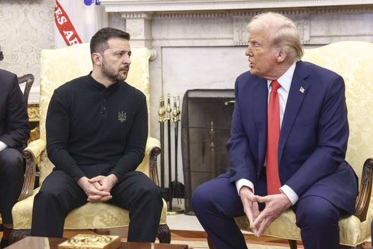 Imagini de la Casa Albă, din timpul tensionatei întâlniri Trump - Zelenski / FOTO: Imago