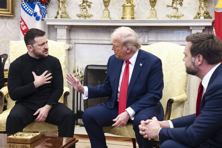 Imagini de la Casa Albă, din timpul tensionatei întâlniri Trump - Zelenski / FOTO: Imago