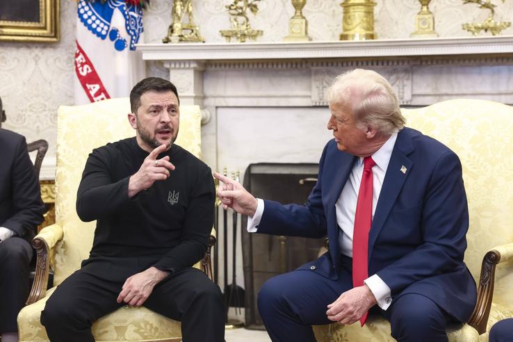 Imagini de la Casa Albă, din timpul tensionatei întâlniri Trump - Zelenski / FOTO: Imago