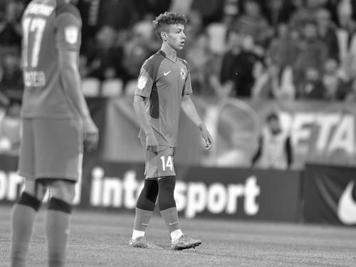 Luca Manolache în tricoul celor de la FCSB