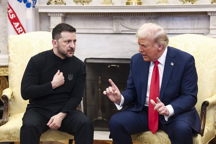 Imagini de la Casa Albă, din timpul tensionatei întâlniri Trump - Zelenski / FOTO: Imago