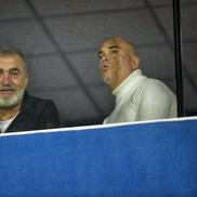 Imagine de la tribuna oficială a celor de la Farul, în timpul partidei cu CFR Cluj