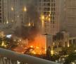 Explozii în Dubai, în urma valului de rachcete lansate de Iran / Sursă foto: X