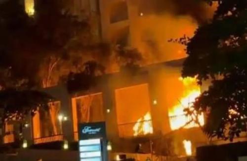 Explozii în Dubai, în urma valului de rachcete lansate de Iran / Sursă foto: X