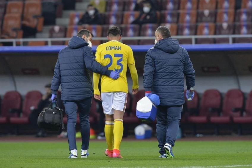 Florinel Coman, accidentat în România - Macedonia de Nord