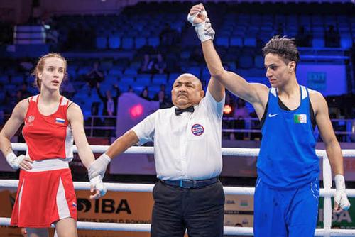 Imane Khelif ( în dreapta) / Sursă foto: Fight Gist Media