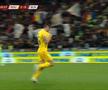 Explozie de bucurie! Gesturile lui Andrei Burcă, după ce a reușit primul gol la echipa națională