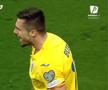 Explozie de bucurie! Gesturile lui Andrei Burcă, după ce a reușit primul gol la echipa națională