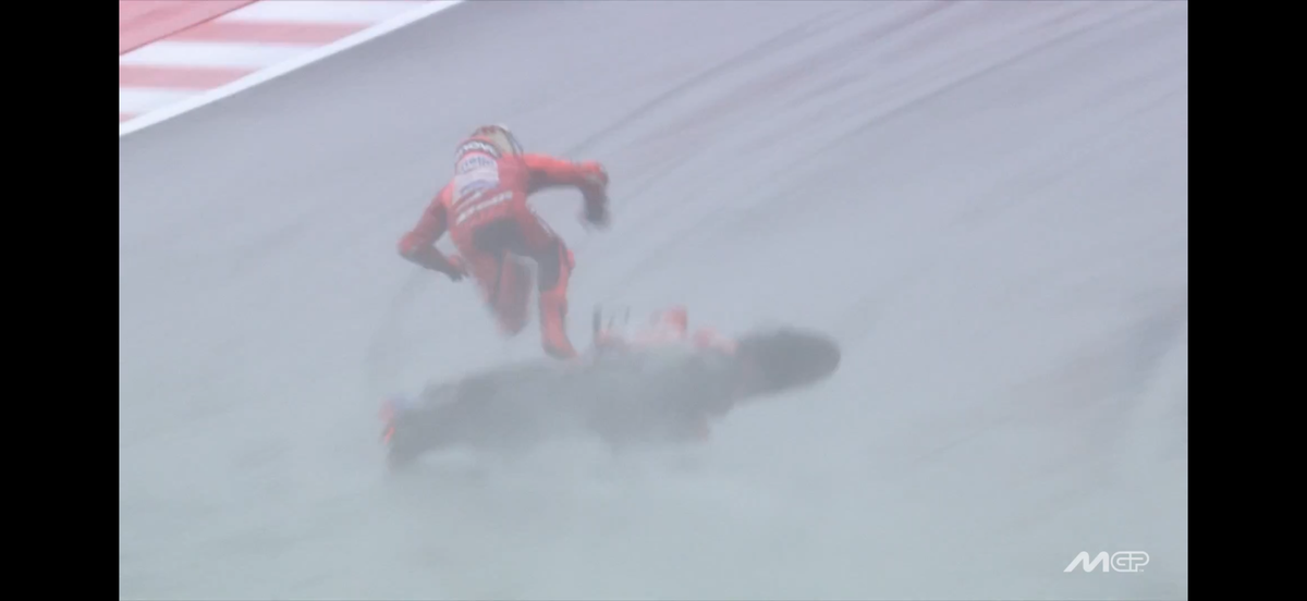 Marc Marquez - cazatura spectaculoasa