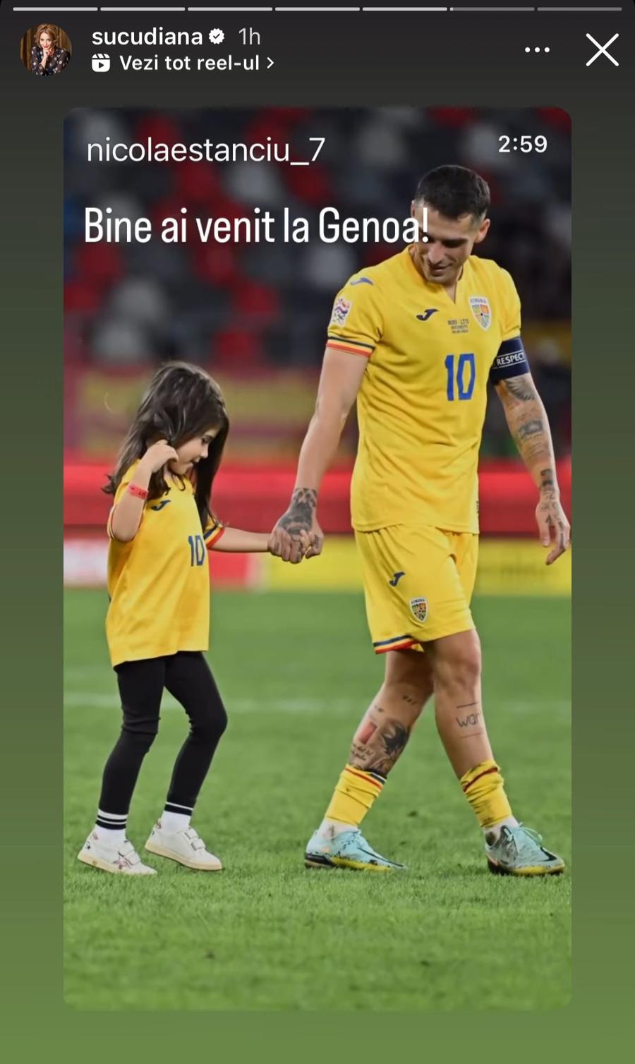 Postarea Dianei Șucu de pe Instagram Diana Șucu „a scăpat” mesajul pe internet! Ce i-a transmis lui Nicolae Stanciu