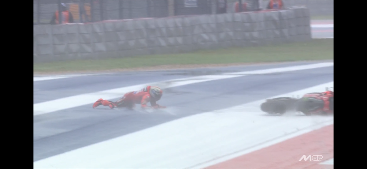 Marc Marquez - cazatura spectaculoasa