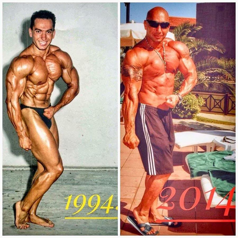Răzvan Ariton, în 1994 și 2014 5 sfaturi pentru dezvoltarea masei musculare de la o legendă a culturismului românesc: „Alimentația contează 80%” + Care e cea mai bună sursă de proteine