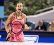 Aryna Sabalenka după victoria din semifinale în fața Elenei Rybakina