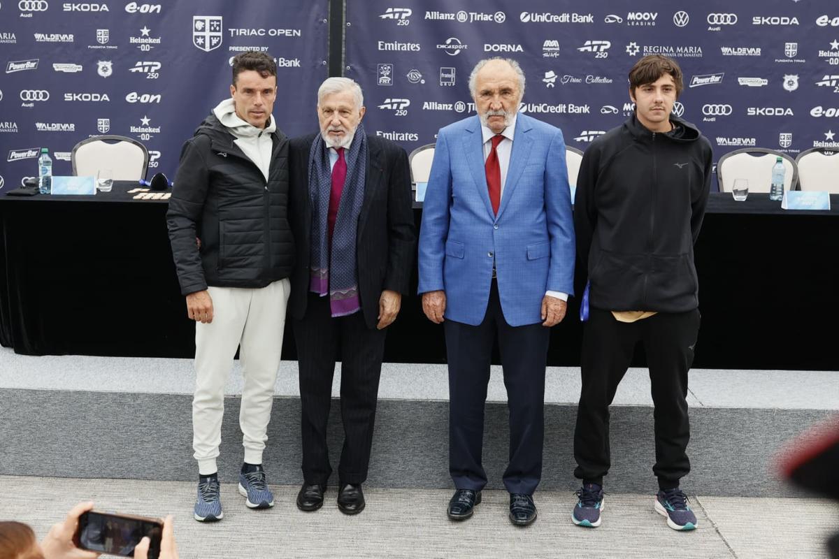 Ilie Năstase și Ion Țiriac - tragere la sorți Țiriac Open 2026
