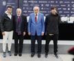 Roberto Bautista Agut, Ilie Năstase, Ion Țiriac și Aleksander Shevchenko după tragerea la sorți a tabloului Țiriac Open FOTO Cristi Preda