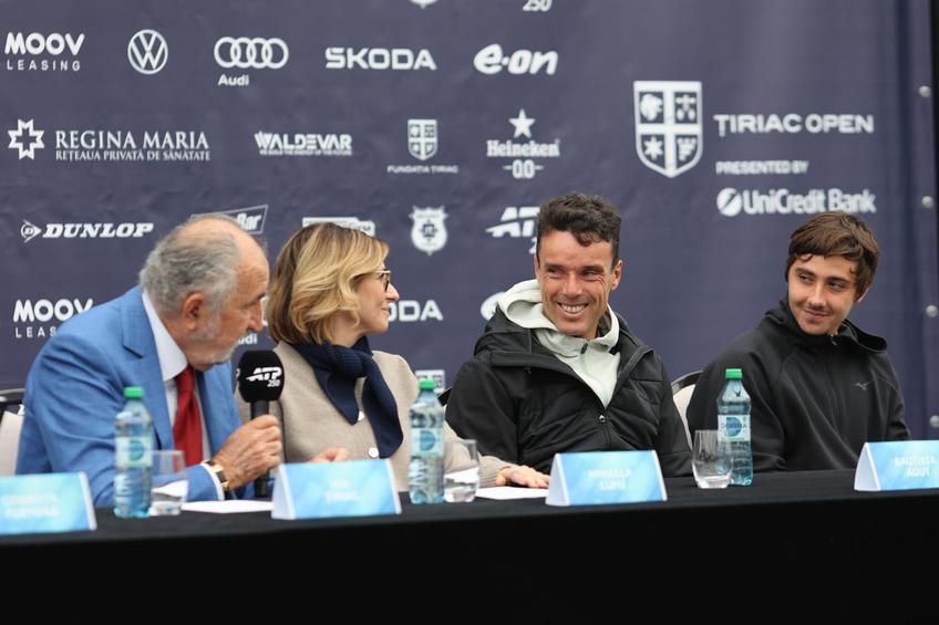 Roberto Bautista Agut și Alexander Shevchenko la tragerea la sorți tabloului Țiriac Open 2026 FOTO Cristi Preda