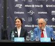 Ilie Năsatase Codruța Furtună (reprezant Allianz-Țiriac) la conferința de presă premergătoare turneului de la București FOTO Cristi Preda