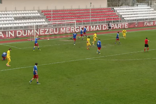 România U18 - Liechtenstein U18 / foto: captură YouTube FRF TV