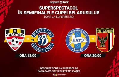 Superspectacol în semifinalele Cupei Belarusului