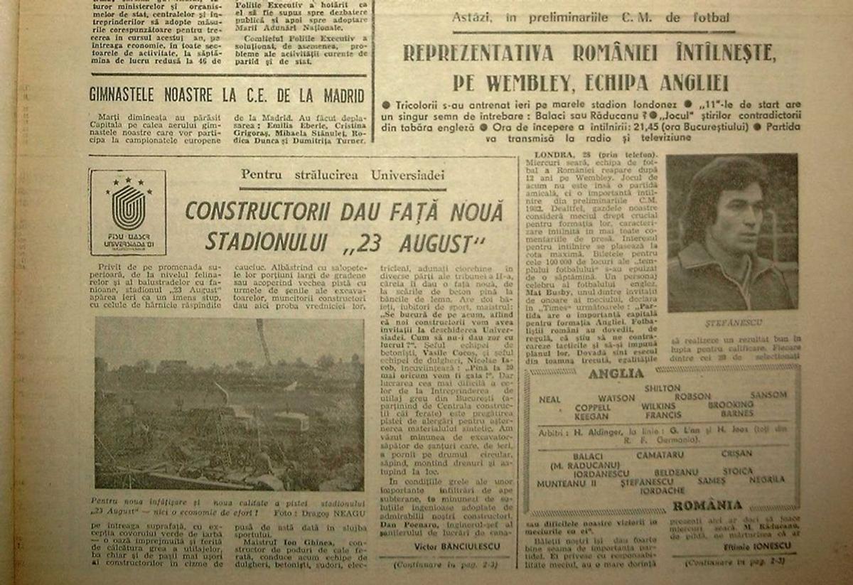 39 de ani de când Vasile Iordache devenea "Eroul de pe Wembley". Și de când primea nota maximă: "Da, eu și Nadia ce am mai luat 10!" :)