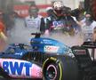 Monopostul lui Pierre Gasly a luat foc înaintea calificărilor / Sursă foto: Guliver/Getty Images