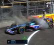 Monopostul lui Pierre Gasly a luat foc înaintea calificărilor / Captură Twitter@F1