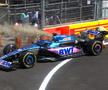 Monopostul lui Pierre Gasly a luat foc înaintea calificărilor / Captură Twitter@F1
