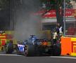 Monopostul lui Pierre Gasly a luat foc înaintea calificărilor / Sursă foto: Guliver/Getty Images