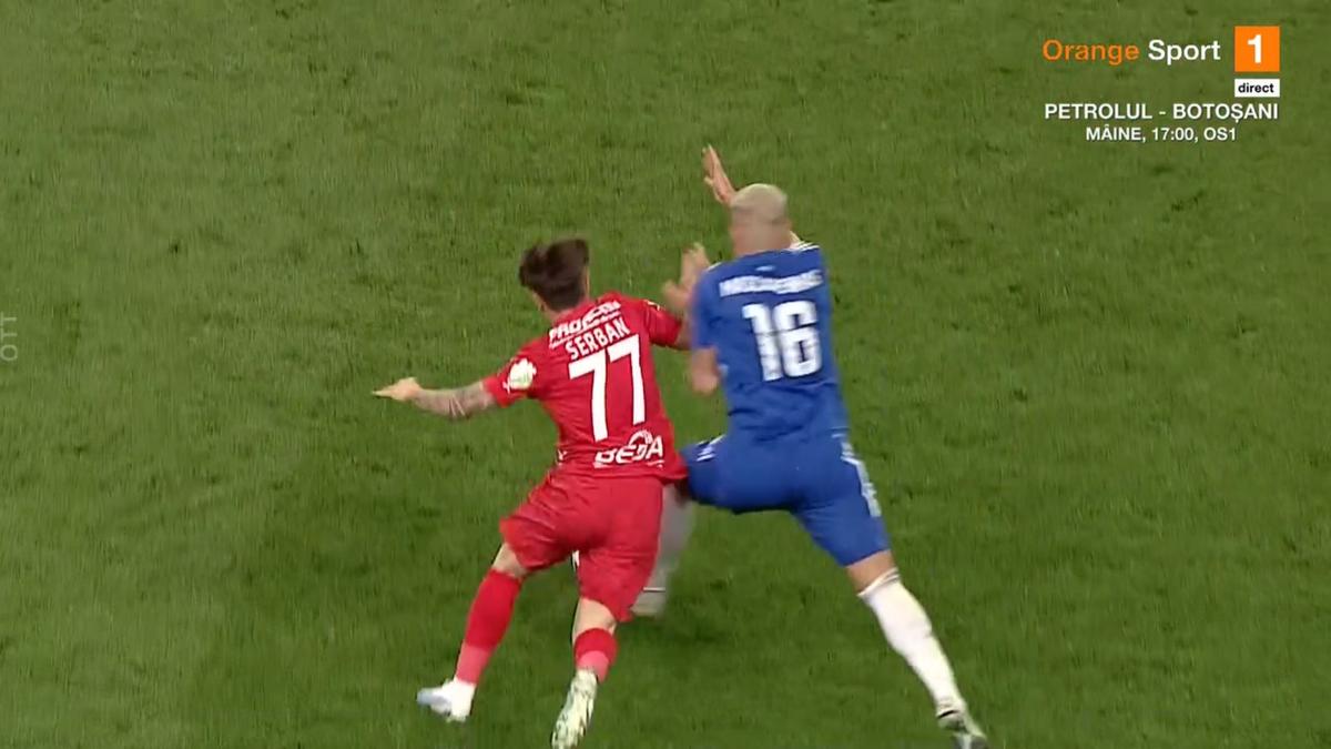 Celea a explicat reacția virulentă de la faza penalty-ului: „M-am jurat în fața arbitrului! Nu mint, de asta am fost disperat”