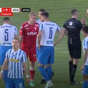 Chivulete se face de râs în Poli Iași - UTA / FOTO: Capturi TV @Orange Sport 1