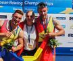 Andrei Cornea și Marian Enache alături de Elisabeta Lipă - aur în proba de dublu vâsle la CE 2024 Szeged FOTO Raed Krishan