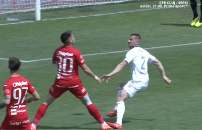 Greșeală mare în Oţelul - Hermannstadt » Oaspeții ar fi trebuit să primească un penalty