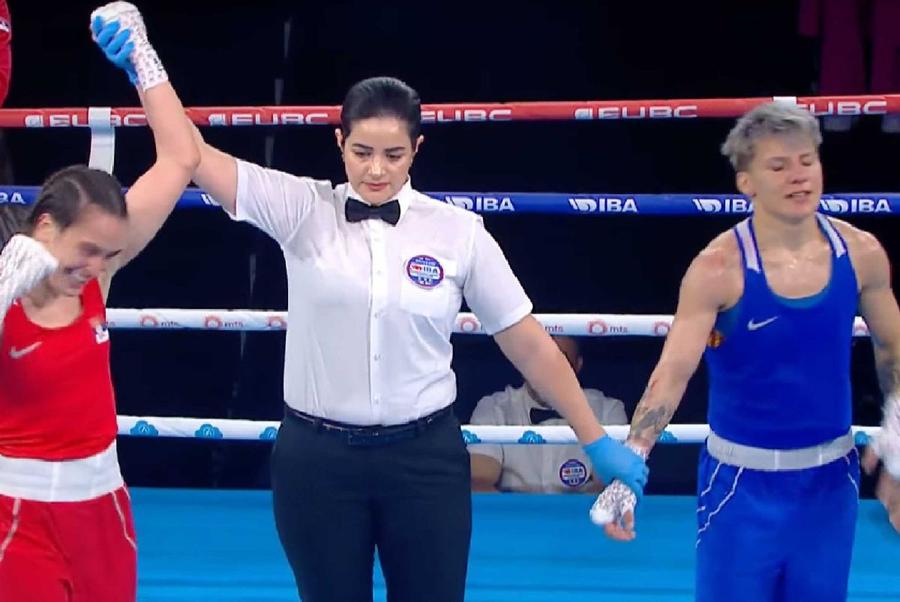Lăcrămioara Perijoc, în finala cu Sara Cirkovic Lăcrămioara Perijoc, argint la Campionatele Europene de box » Ne întoarcem cu două medalii de la Belgrad