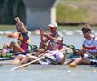 Andrei Cornea și Marian Enache - aur în proba de dublu vâsle la CE 2024 Szeged FOTO Raed Krishan