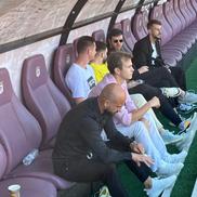 Victor Angelscu și Dan Șucu Jr., la antrenamentul Rapidului