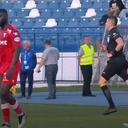Chivulete se face de râs în Poli Iași - UTA / FOTO: Capturi TV @Orange Sport 1