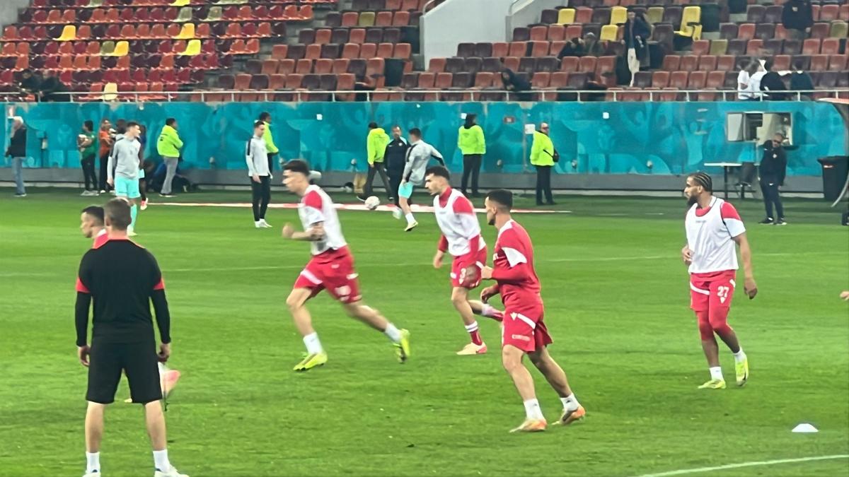 Dinamo - CFR Cluj, imagini de la încălzire