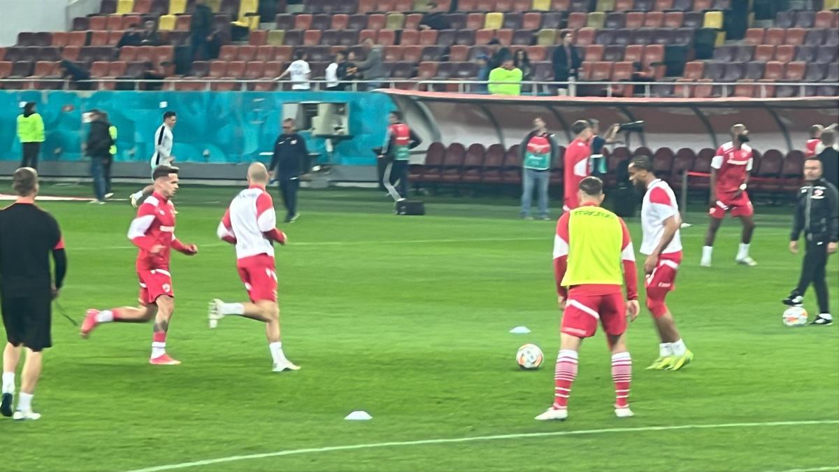 Dinamo - CFR Cluj, imagini de la încălzire