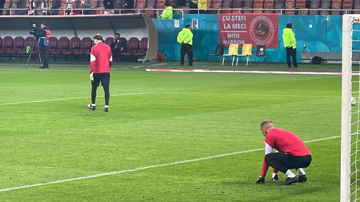 Dinamo - CFR Cluj, imagini de la încălzire