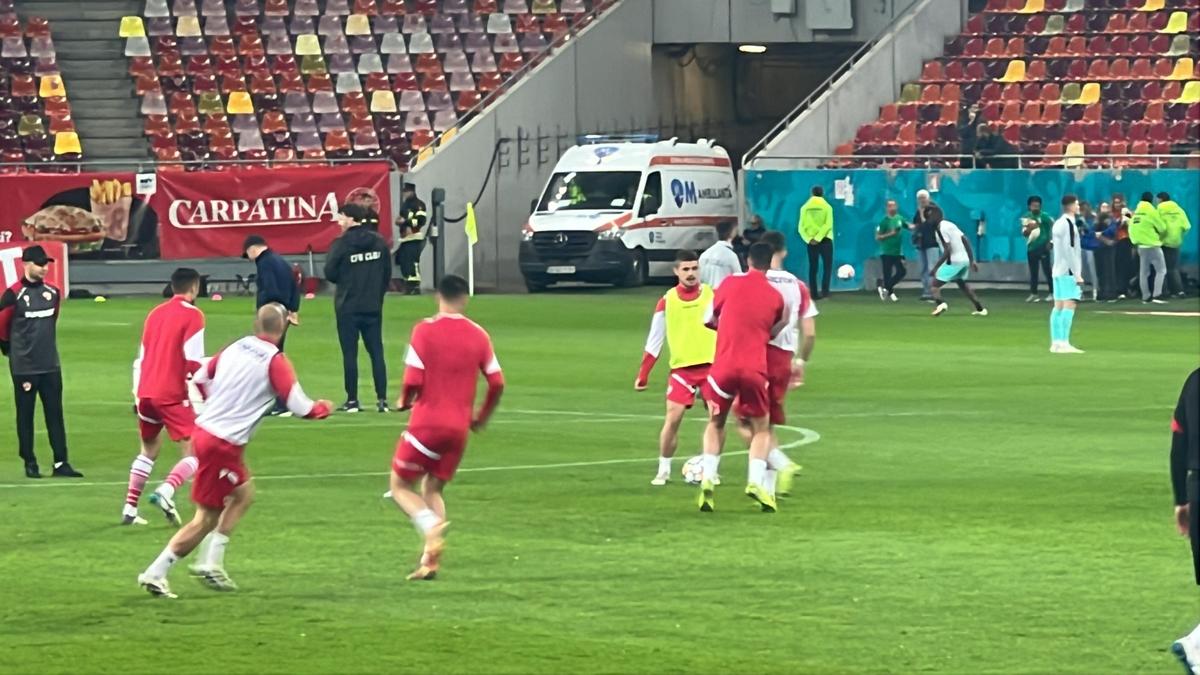 Dinamo - CFR Cluj, imagini de la încălzire