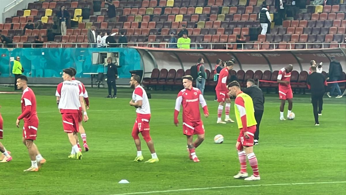 Dinamo - CFR Cluj, imagini de la încălzire
