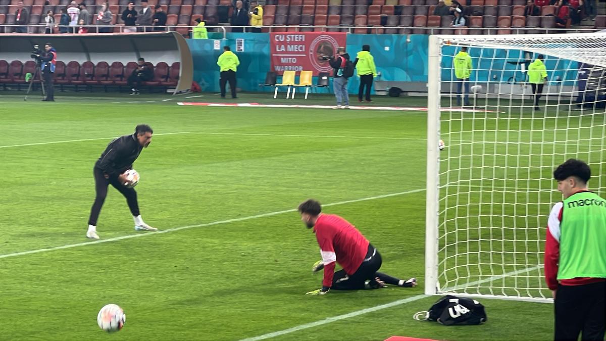 Dinamo - CFR Cluj, imagini de la încălzire